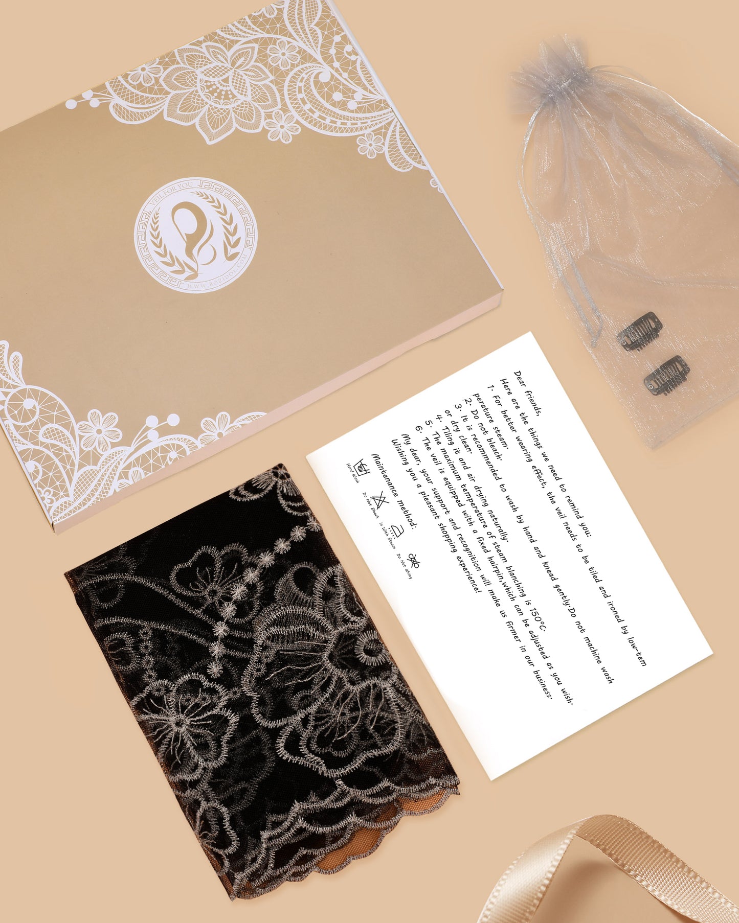 Bozidol D-shape Mantilla Church Veil - Women's Vintage Veil with Madonna and Child Embroidery