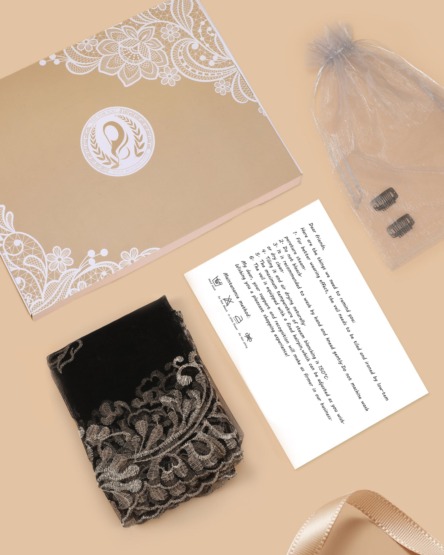 Bozidol Holy Spirit Camellia Cross Women's Veil - Catholic Camellia Holy Spirit Embroidery Holy Lady Veil Church Hood