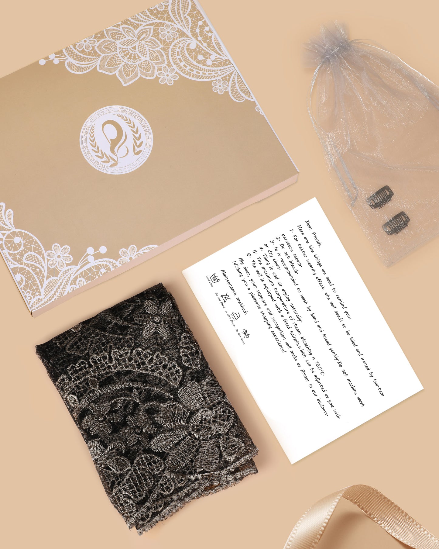 Bozidol Catholic Ladies Lace Veil - Our Lady of Camellia Sheer Catholic Ladies Triangle Lace Veil