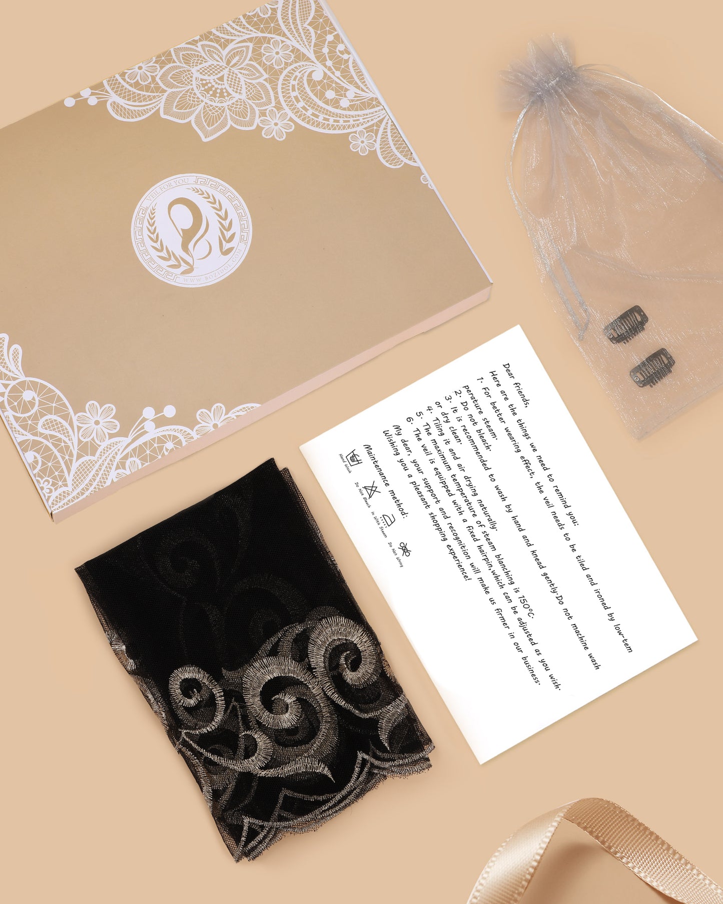 Bozidol Triangle Catholic Church Veil - Cross Embroidery Latin Mass Scarf Church Lace Veil with Gift Box