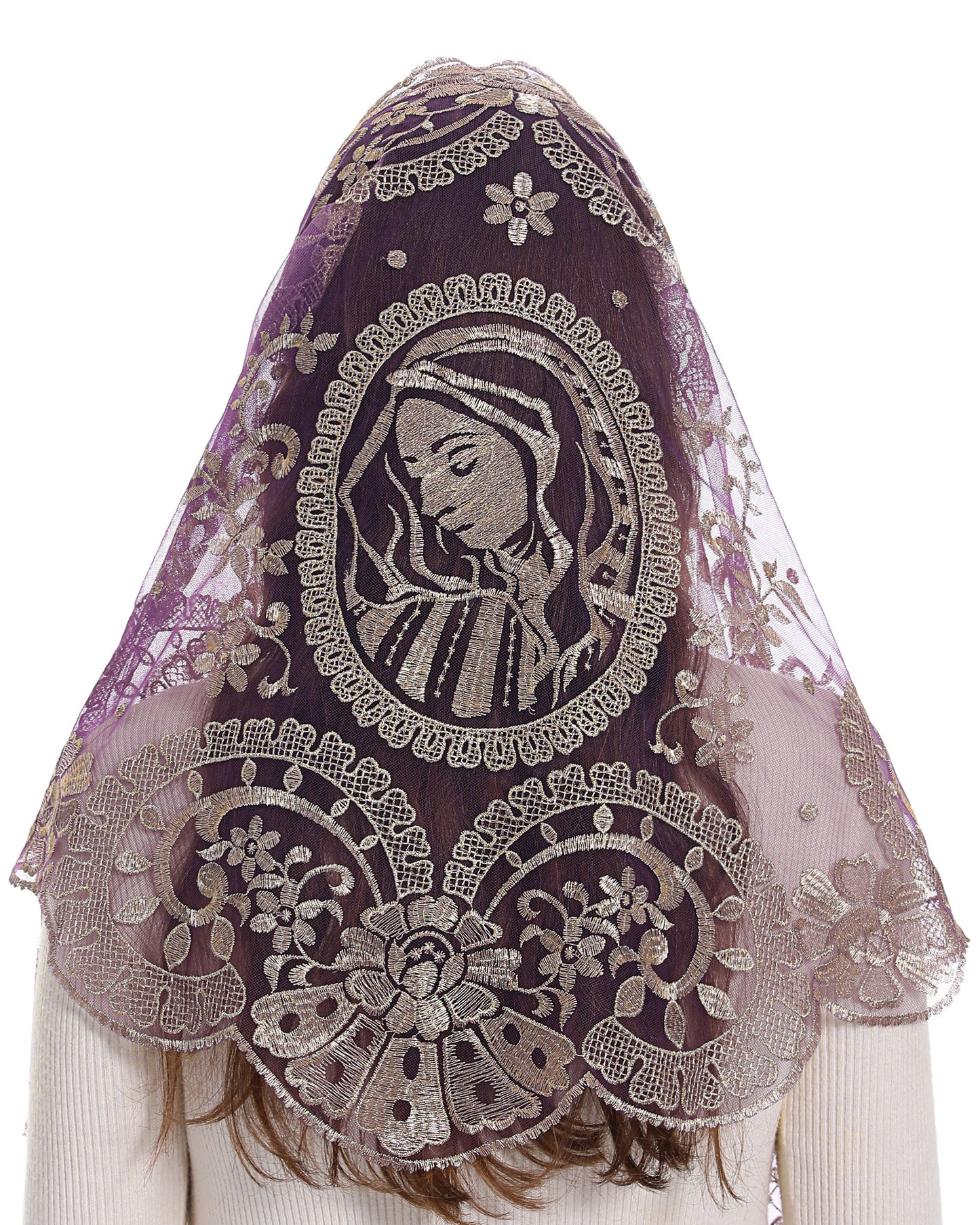 Bozidol Church Veil Catholic Traditional Mass Mantilla Spanish Chapel Scarf Religious Christian Gift for Women