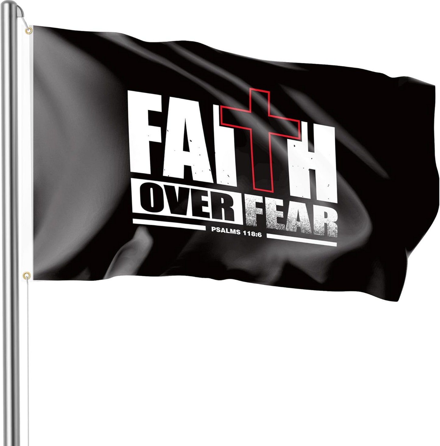 Bozidol Christ Jesus Flag, 3x5 Feet Double Sided Cross Flags with Brass Grommets, Christian Easter Decorations for Indoor and Outdoor House Yard Banner Decor