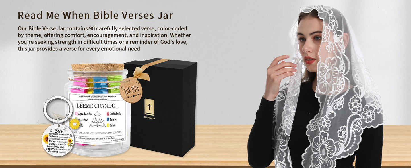 Spanish Bible Verse Jar, Read Me When Bible Verses Jar, Leeme Cuando en Español, Tarro de Versículos Bíblicos en Español, Versos de la Biblia en Frasco en Español, Regalos Cristianos Para Mujer
