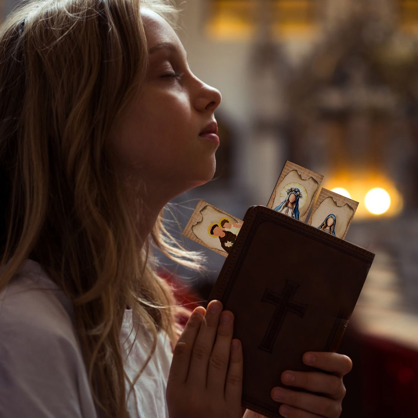 Bozidol 48 Pcs Virgin Mary Catholic Bookmarks, Vintage Our Lady of Guadalupe, Lourdes, St. Jude Book Marks for Reading, Christian Religious Bible Study Gifts for Women and Men Book Lovers