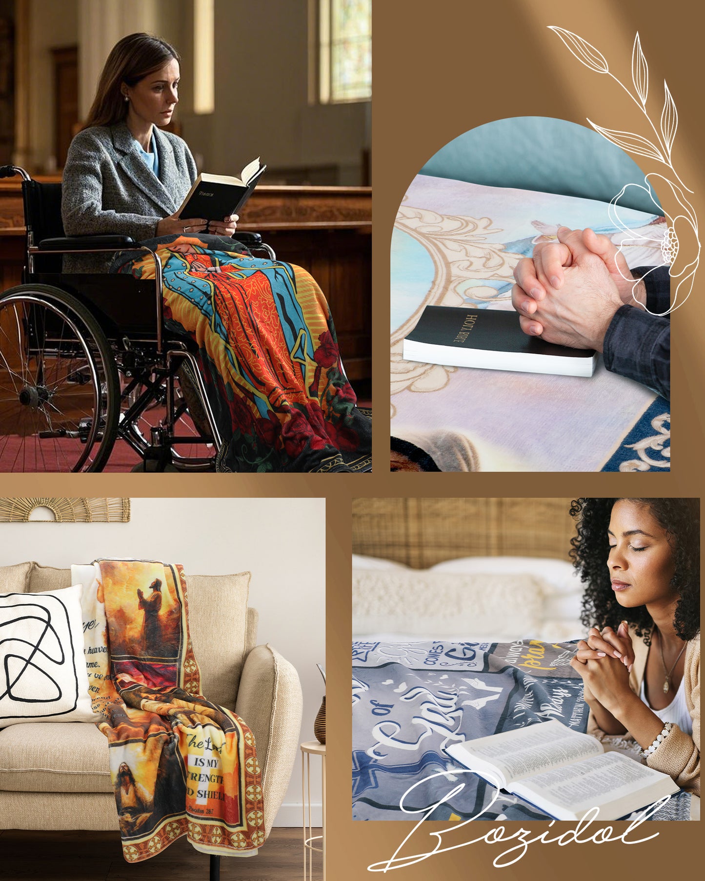 Bozidol Baptism Gifts for Girl, 40"x50" Pink Baby Girl Blanket with Bible Verses Scripture, Baby Receiving Blankets, Christian Religious Baptismal Christening Gifts for Newborn Kids