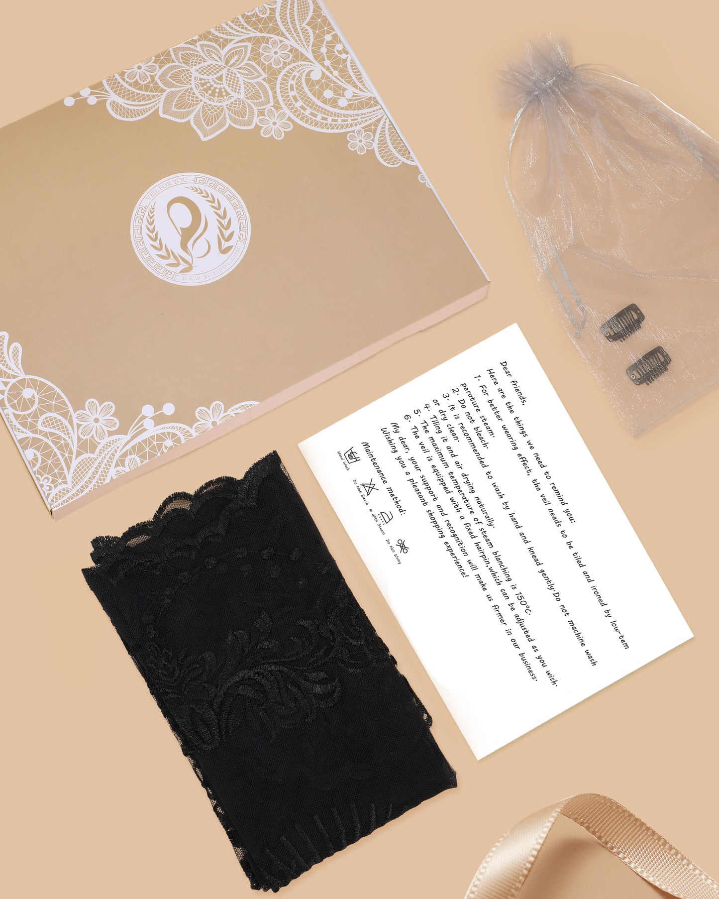 Bozidol Church Catholic Veils for Women, Triangle Virgin Mary Lace Mantilla Chapel Veil, Latin Mass Head Coverings with Clips